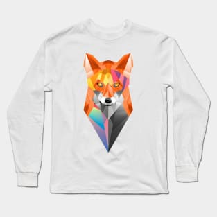 Geometric Fox Long Sleeve T-Shirt